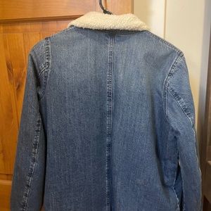 J Crew jacket with fur inside lining. Super cute and warm.